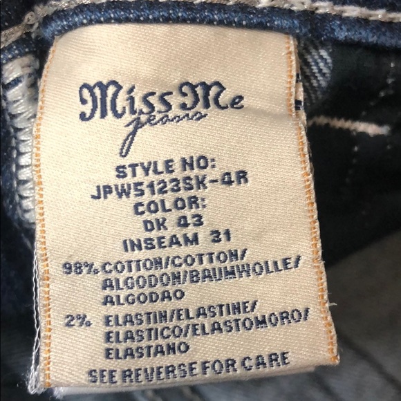 ✨Miss Me Bling Embellished Pockets Skinny Jeans - Picture 13 of 13